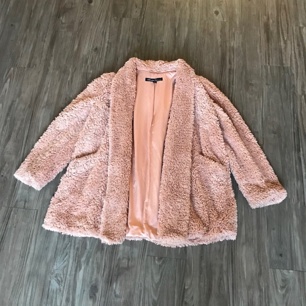 Kenneth Cole New York Shaggy Faux Fur Coat